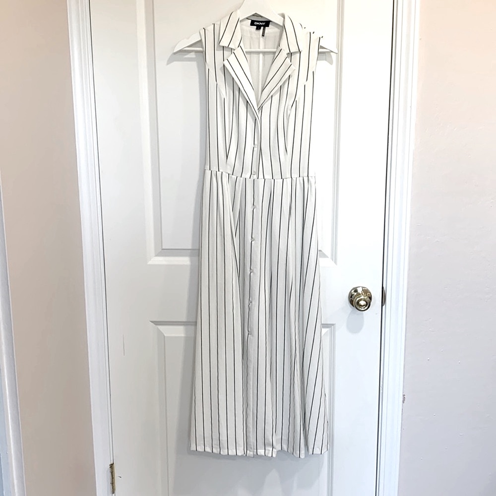 striped DKNY dress size 2
